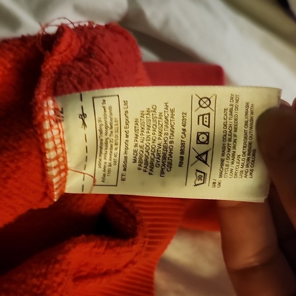 ADIDAS Pink Hooded Sweatshirt, Size M, EUC - Picture 5 of 5